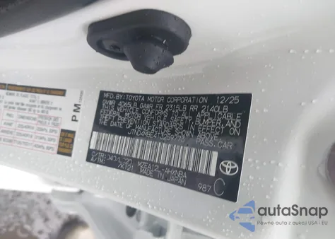 2026 Toyota Corolla Se from USA, damaged, VIN JTND4MBE4T3259773